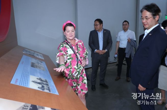 미국 최대항공사 델타항공을 시찰하는 이동환 고양특례시장