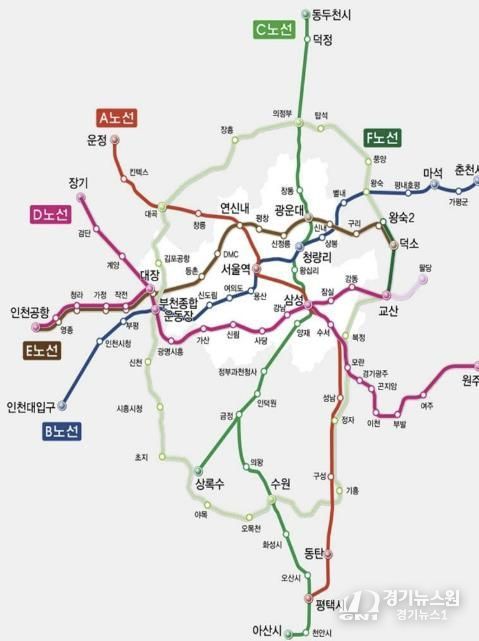 GTX 노선(동두천 포함)