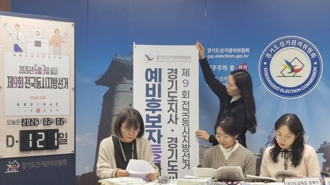 경기도선거관리위원회, 제9회 지방선거 예비후보자 등록 준비