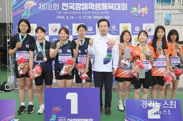 박홍률 목포시장, 전국장애학생체전 대회운영본부 격려 방문