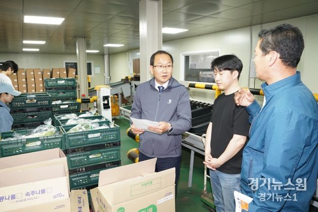 강병삼 제주시장, 임산부 친환경농산물 꾸러미 공급업체 방문