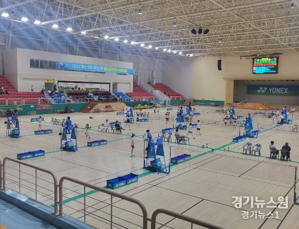 전국 배드민턴 선수권 대회: 지난 2023년 전국학교대항 배드민턴 선수권대회 모습