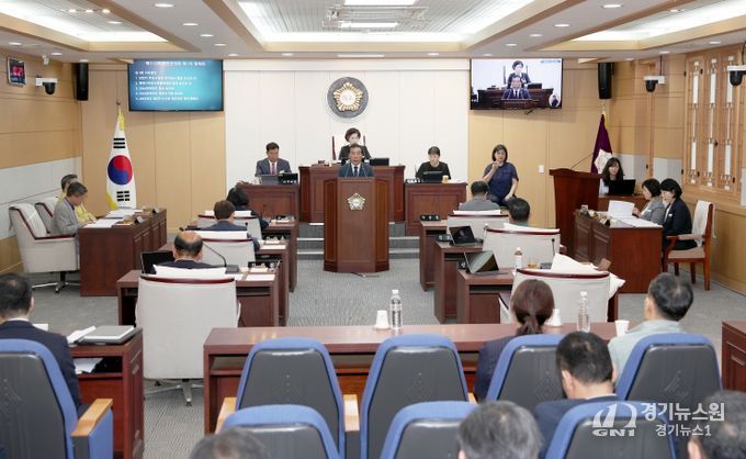 태안군의회 폐회식 전경