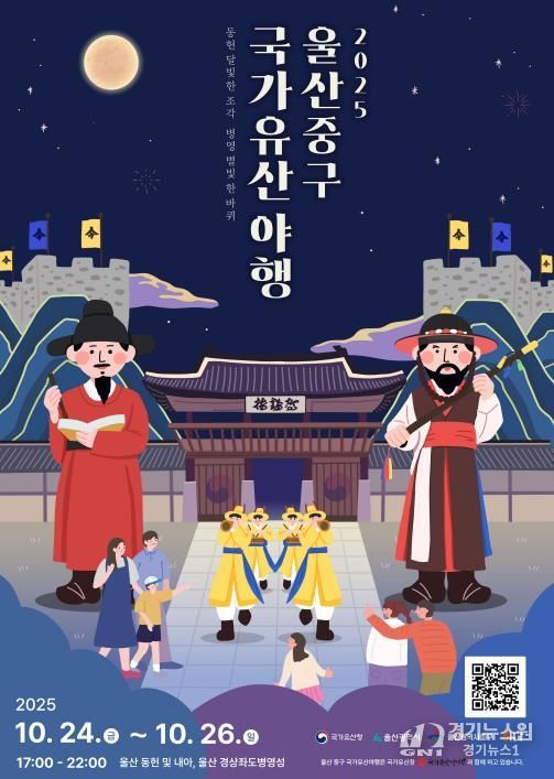 2025 울산 중구 국가유산 야행 개최…문화유산에서 즐기는 가을밤의 정취