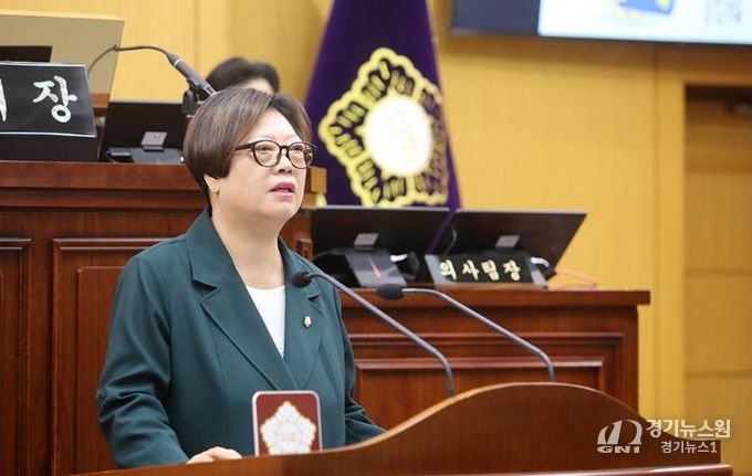 가선숙 의원, 본회의 5분 발언 장면