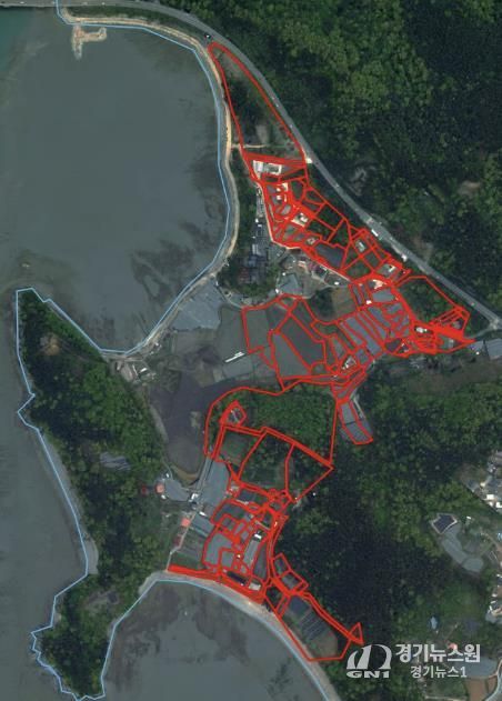 대부남동 한사위2지구 위치도