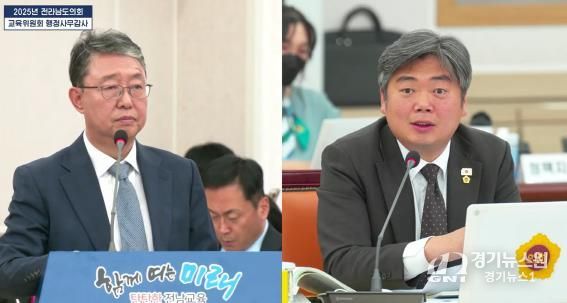 행정사무감사 중인 박원종 전남도의원