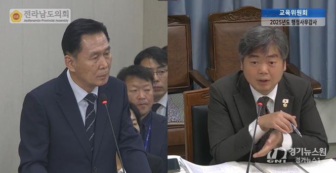 행정사무감사 중인 박원종 전남도의원