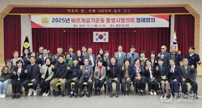 바르게살기운동 통영시협의회, 하반기 정례회의 개최