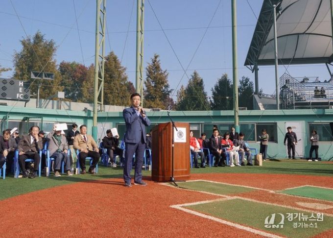신상진 성남시장, ‘제21회 성남시장기 경기도 초중고 야구대회’ 개회식 참석