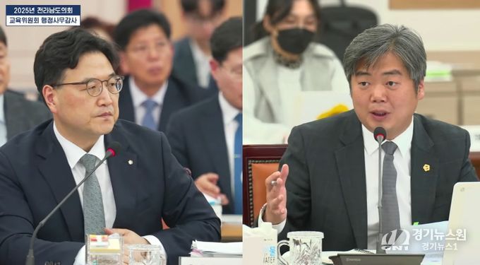 행정사무감사 중인 박원종 전남도의원