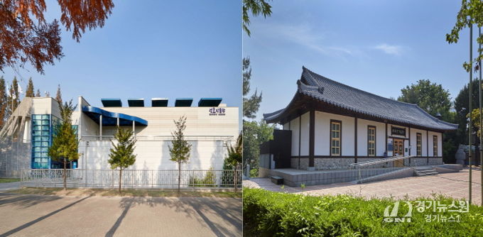 성호박물관(왼쪽 사진)과 최용신기념관(오른쪽 사진) 전경.