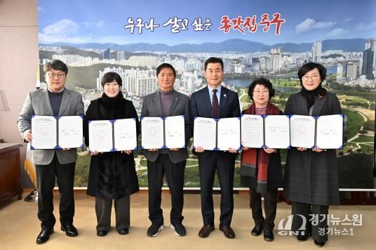 중구-사회복지법인·시설 5곳, 노인일자리 및 사회활동 지원사업 위수탁 계약 체결