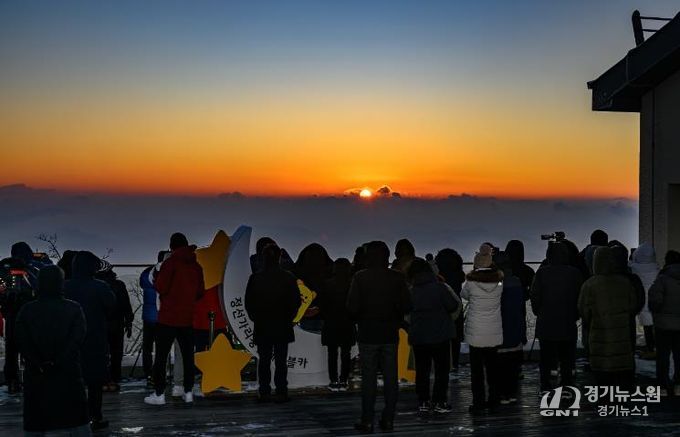 (가리왕산케이블카 일출)