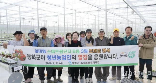 봉화군, 임대형 스마트팜 단지 토마토 정식 완료하며 본격운영