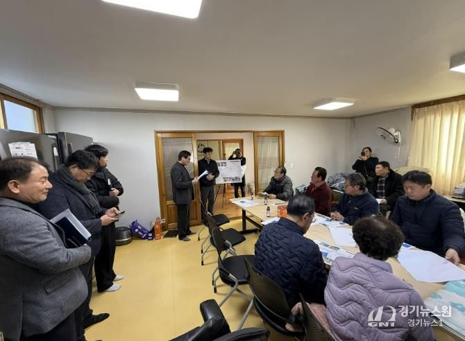 사천시, 연천마을 기계화경작로, 풍정저수지 위쪽 도로 확포장공사 주민설명회 개최