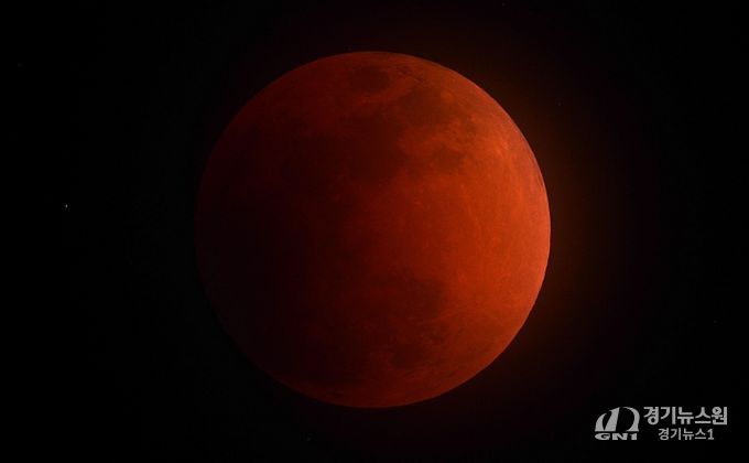 2018년 진행된 개기월식