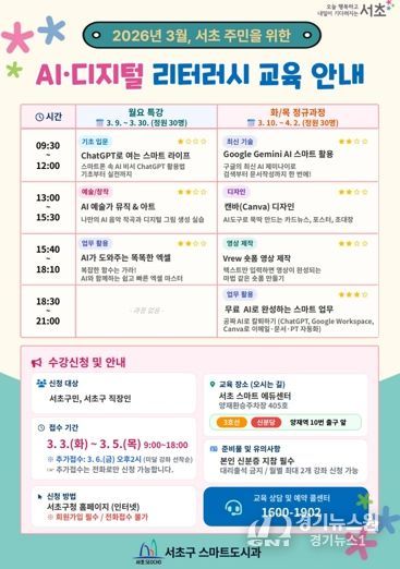 AI‧디지털 리터러시 교육 포스터