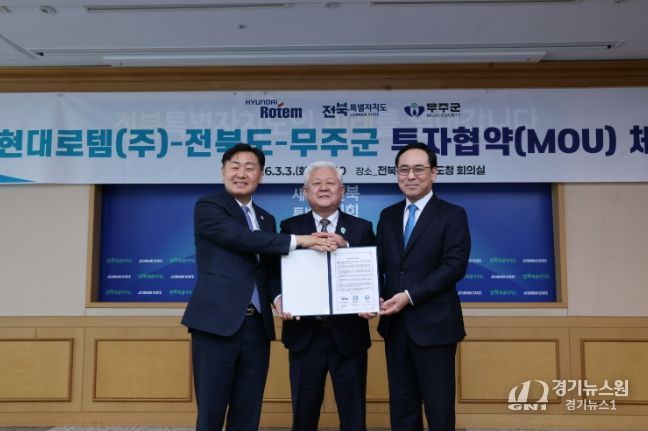 대규모 투자 유치, 전북특별자치도&현대로템(주)과 3자 협약