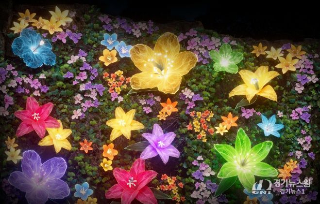 동대문구 배봉산 미디어파사드 봄 시즌 운영