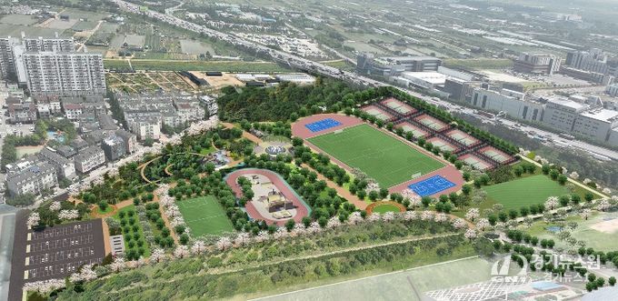 ‘계양꽃마루 부지내 체육단지 조성사업’ 조감도