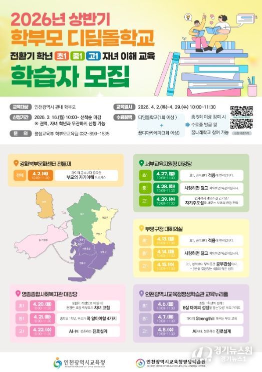 학부모 교육과정 첫 단계, ‘디딤돌학교’ 참여자 모집