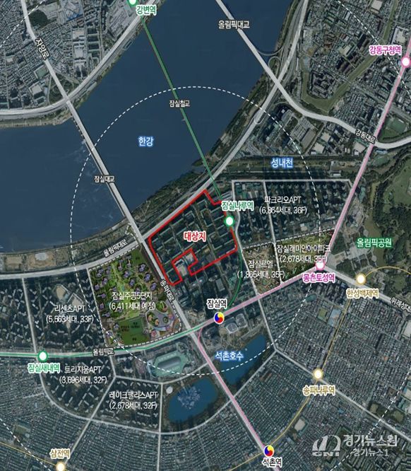 위치도 (송파구 신청동 7번지 일대)