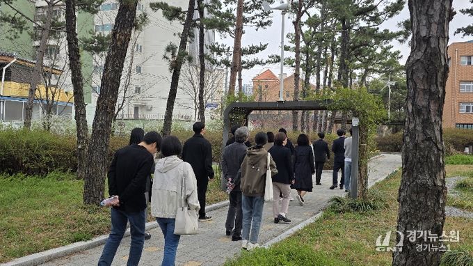 초록꿈마당 워크숍 (유성고 생태전환교육 체험장 탐방 모습)